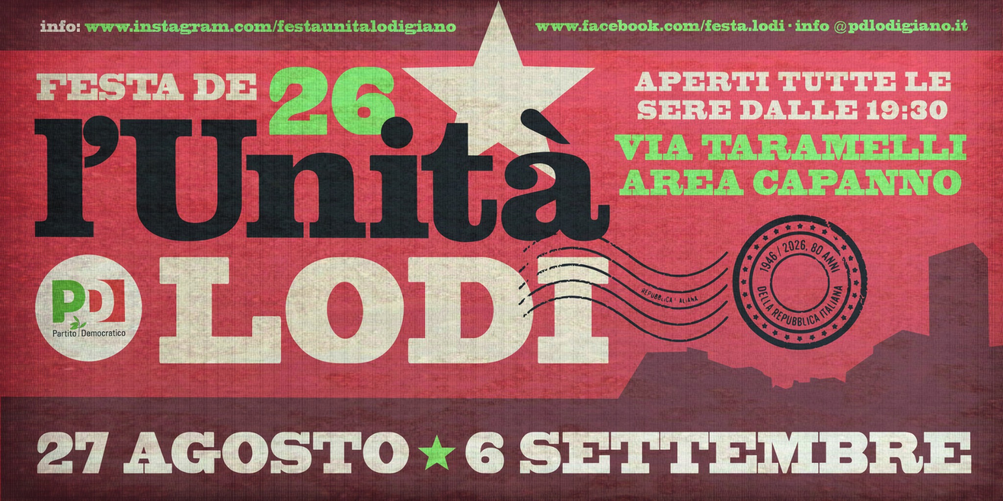 Festa de l'Unità Lodi 2026